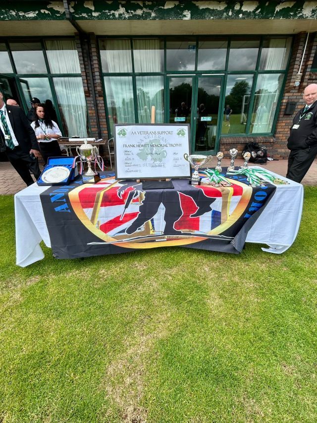 AAVS memorial table at 2025 quadrangular tournament