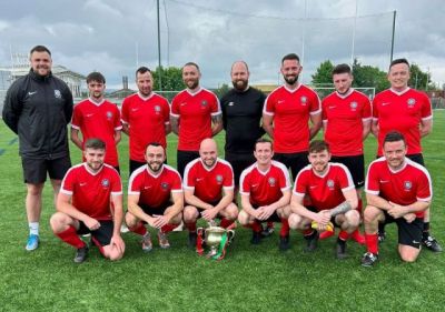 Winners of the 2022 McAleavey Cup final Armagh & Down team pictured with the cup