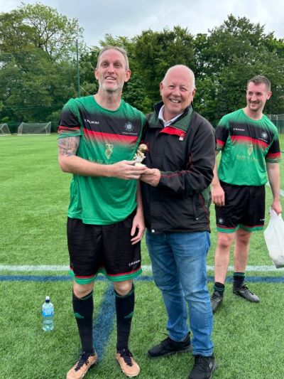 William Wharry receiving his 