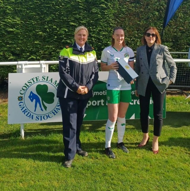 AGS player receiving her 