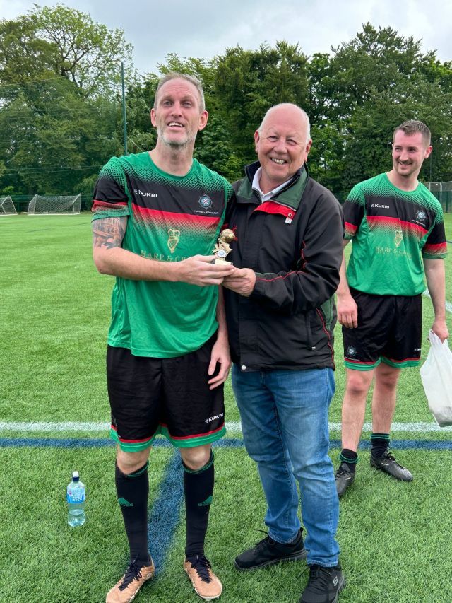 William Wharry receiving his 